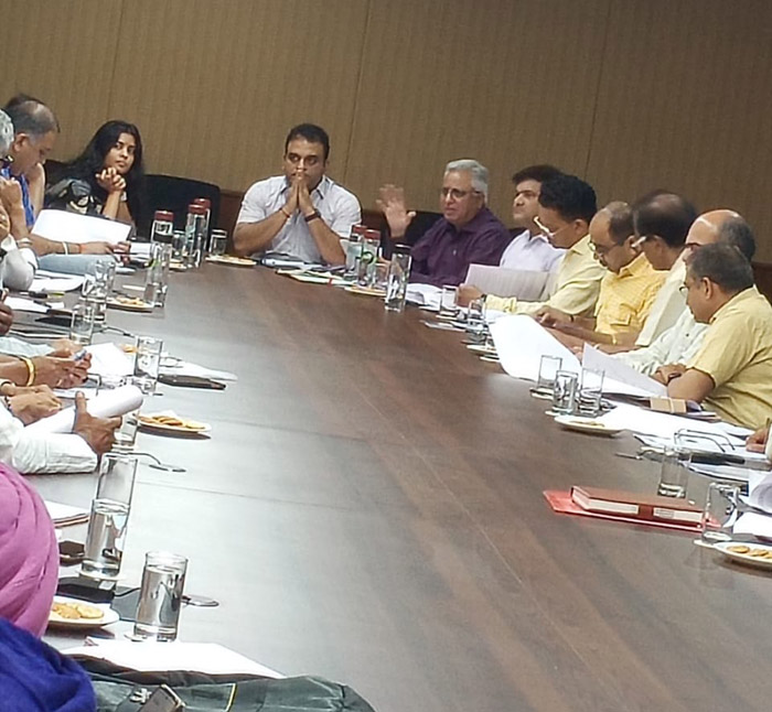 Election Preparedness Assessment Meeting with candidates in Chandigarh Parliamentary Constituency.